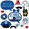 Big Dot of Happiness Calling All Units - Police - Cop Birthday Party or Baby Shower Photo Booth Props Kit - 20 Count